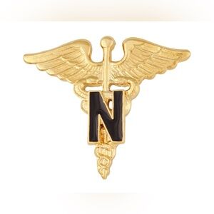Vintage Official Army Nurse Insignia Officer Pin